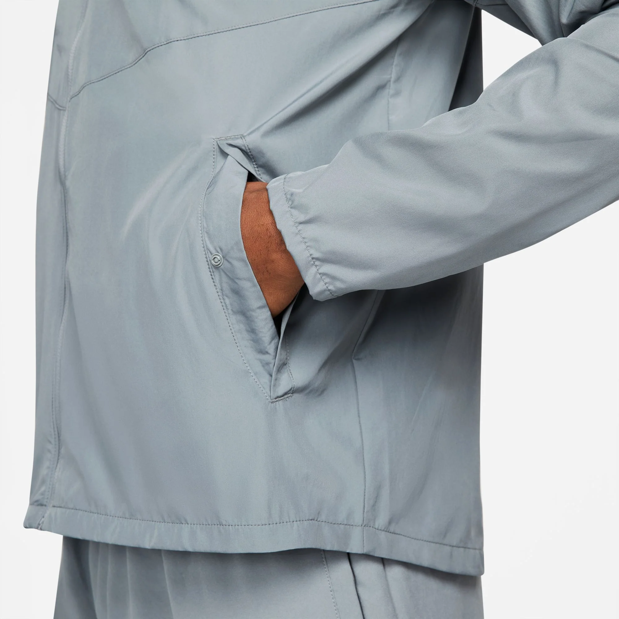 NIKE MENS MILER RUNNING JACKET | SMOKE GREY - Image 6