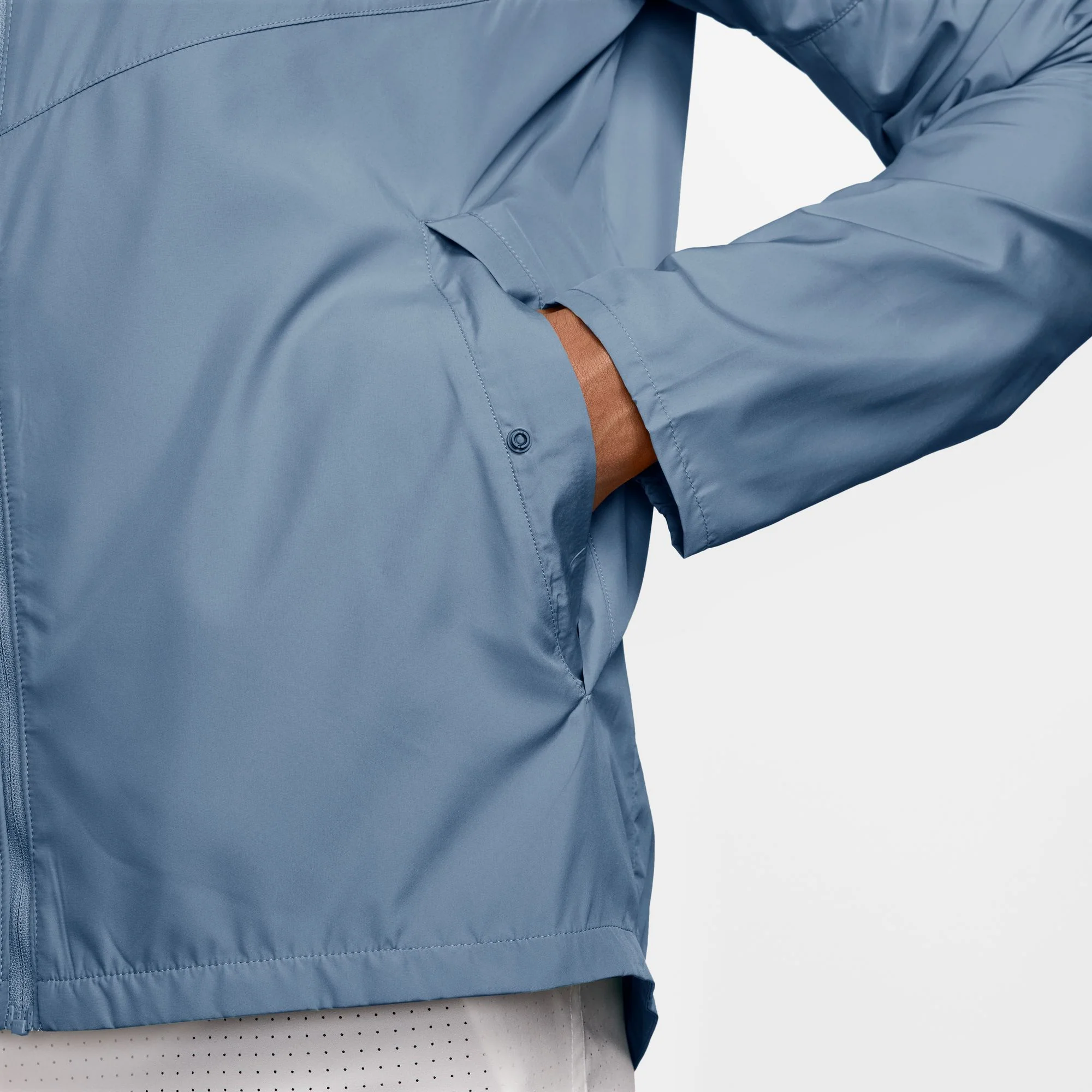 Nike Mens Repel Miler Running Jacket | Work Blue/Reflective Silver - Image 3