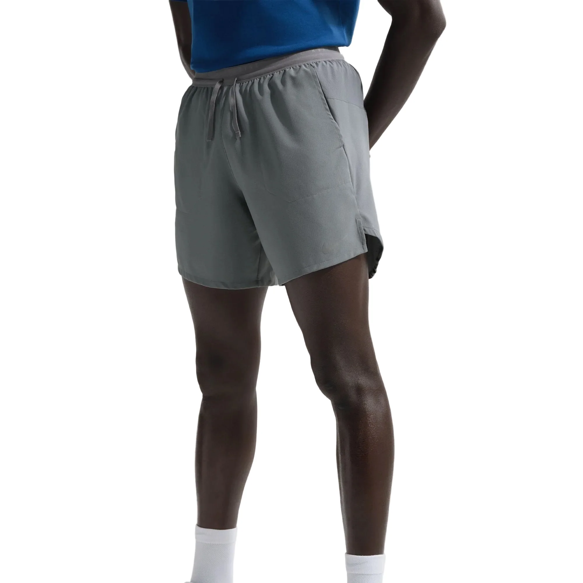 Nike Mens Stride Dri-FIT 7" Brief-Lined Running Shorts | Smoke Grey