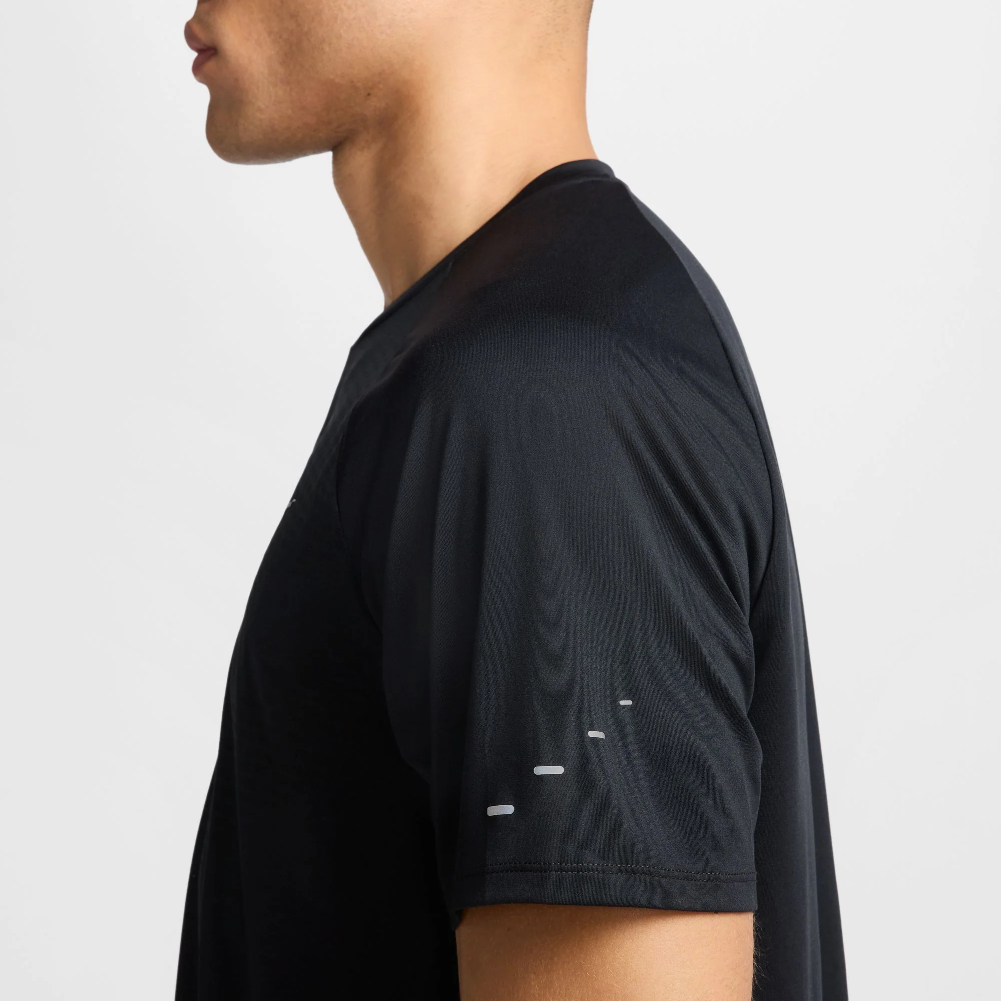 Nike Mens Stride Dri-FIT ADV Running Tee | Black - Image 5