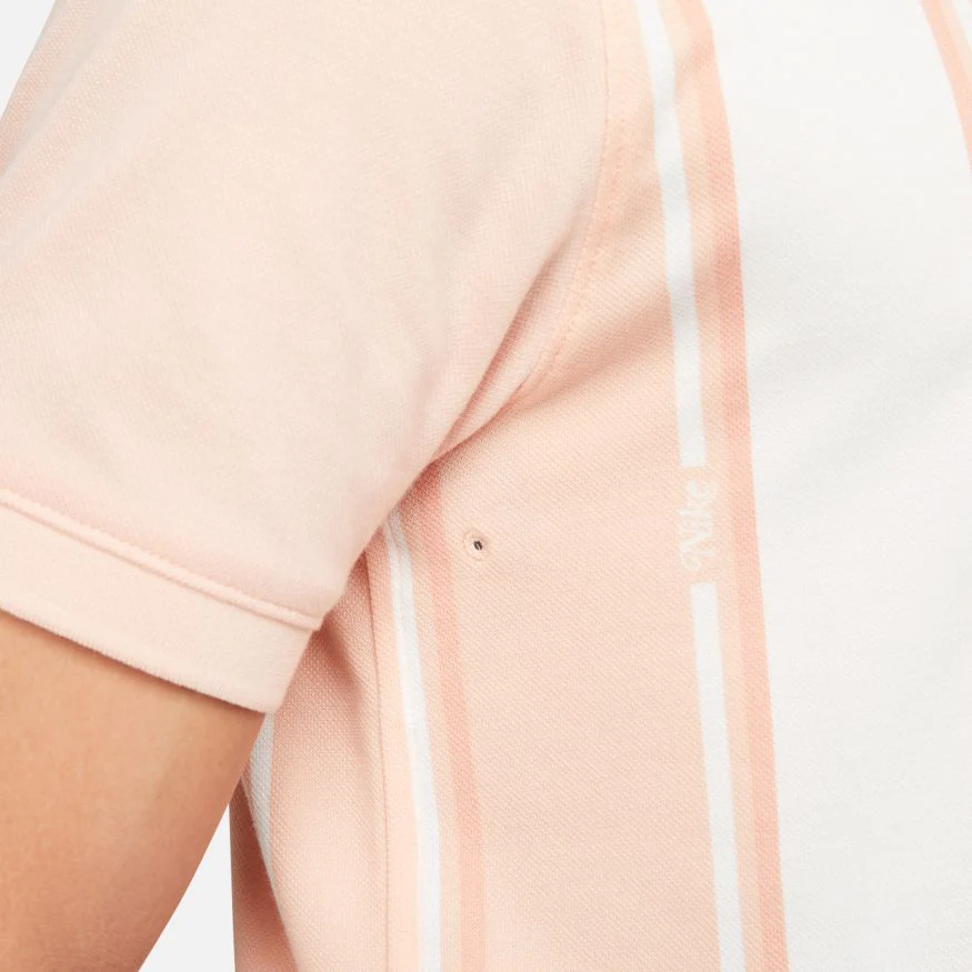 NIKE MENS STRIPED POLO | ARCTIC ORANGE - Image 6