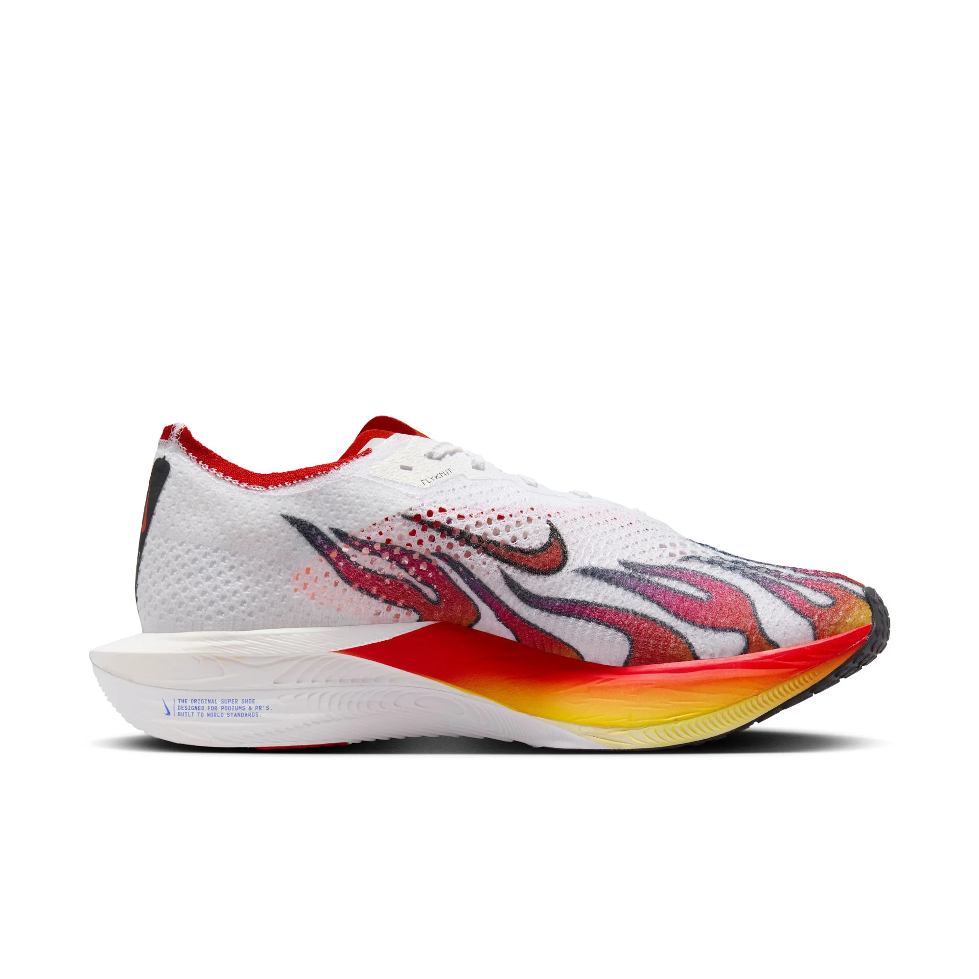 Nike Mens Vaporfly 3 | White/Habanero Red - Image 4