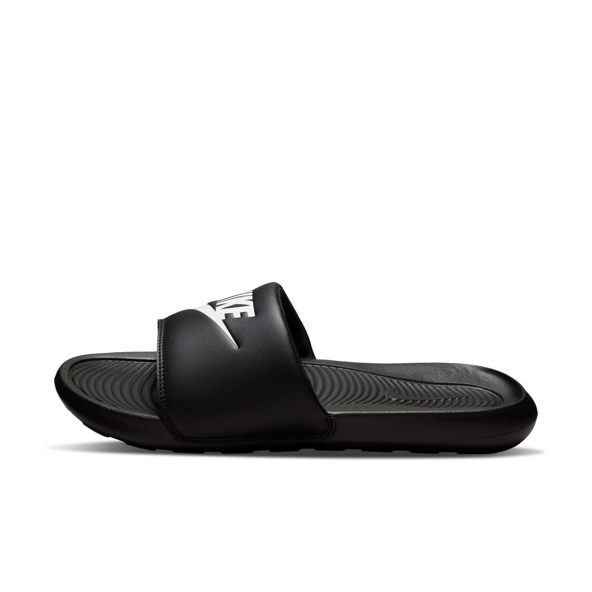 Nike Mens Victori One Slides | Black/White - Image 3