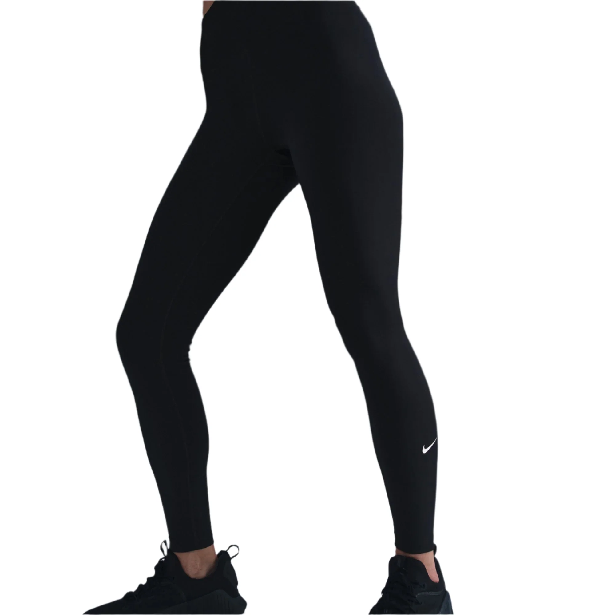Nike One Womens High-Waisted Leggings | Black - Image 5