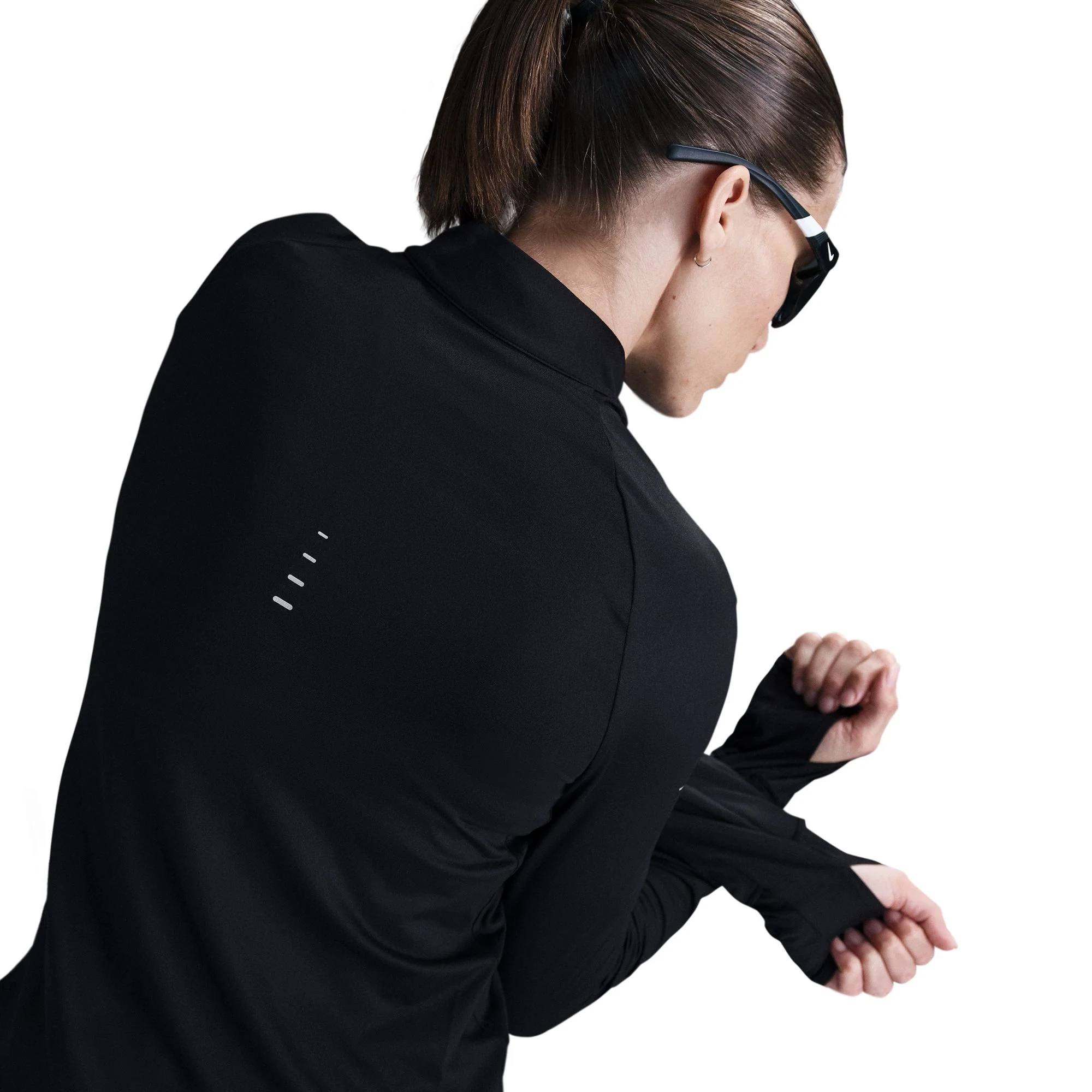Nike Swift Dri-FIT UV 1/4 Zip | Black - Image 4