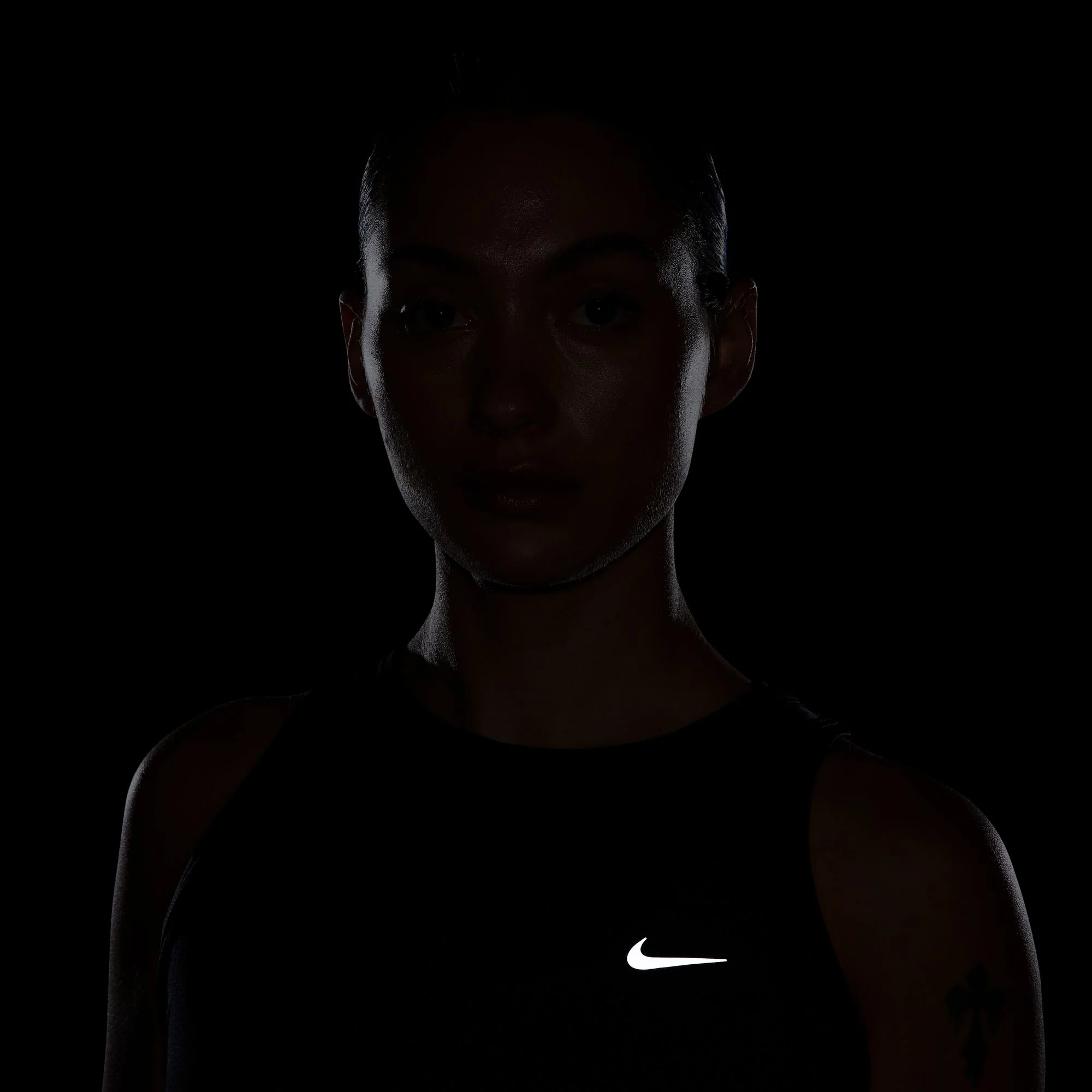 Nike Tempo Dri-FIT Running Tank | Black - Image 3