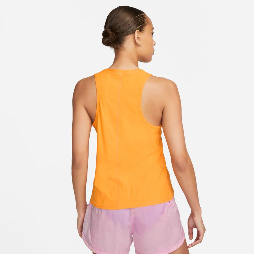Nike Womens Dri-FIT Trail Running Tank | Sundial/Rush Fuschia - Image 2