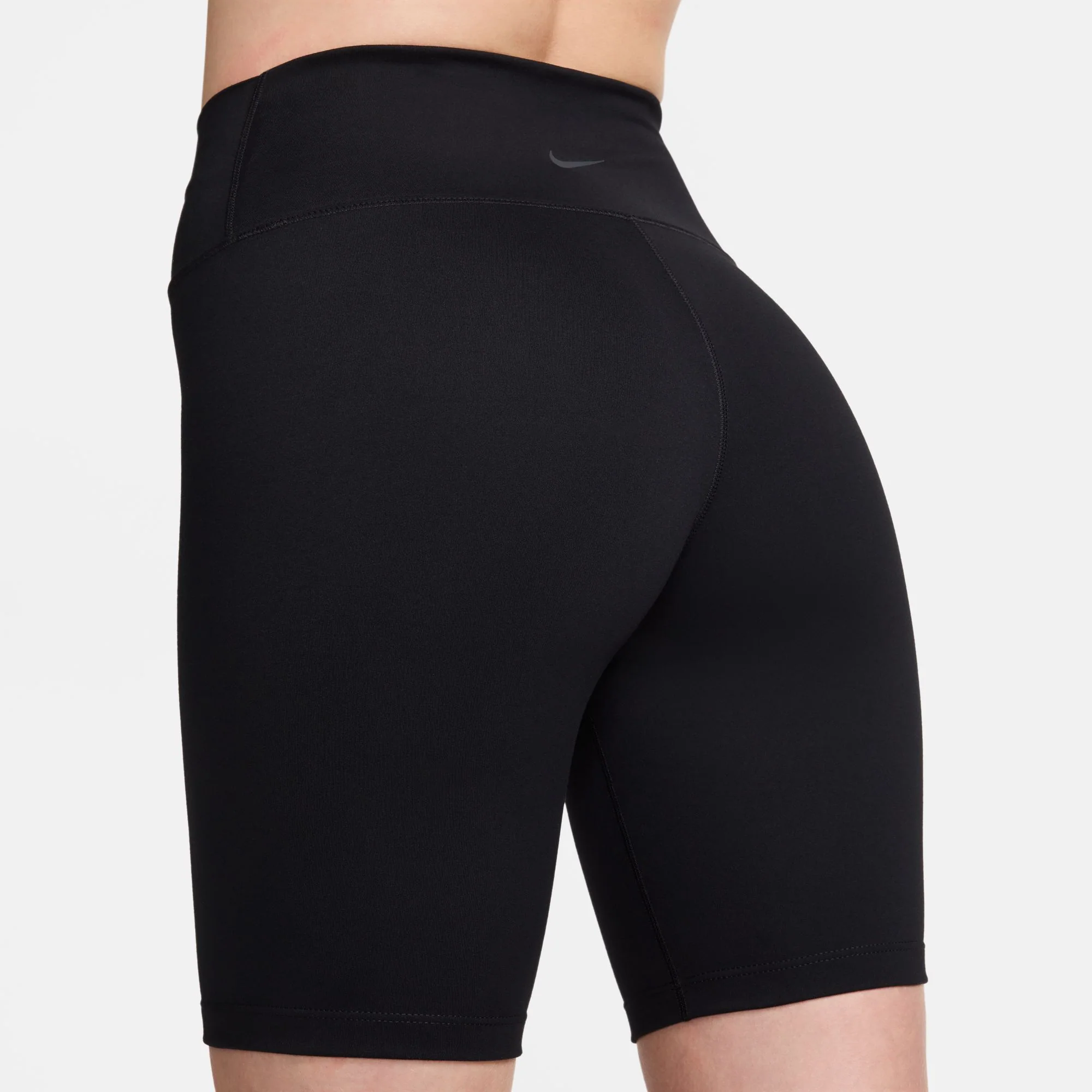 Nike Womens One High-Waisted 8" Biker Shorts | Black - Image 3