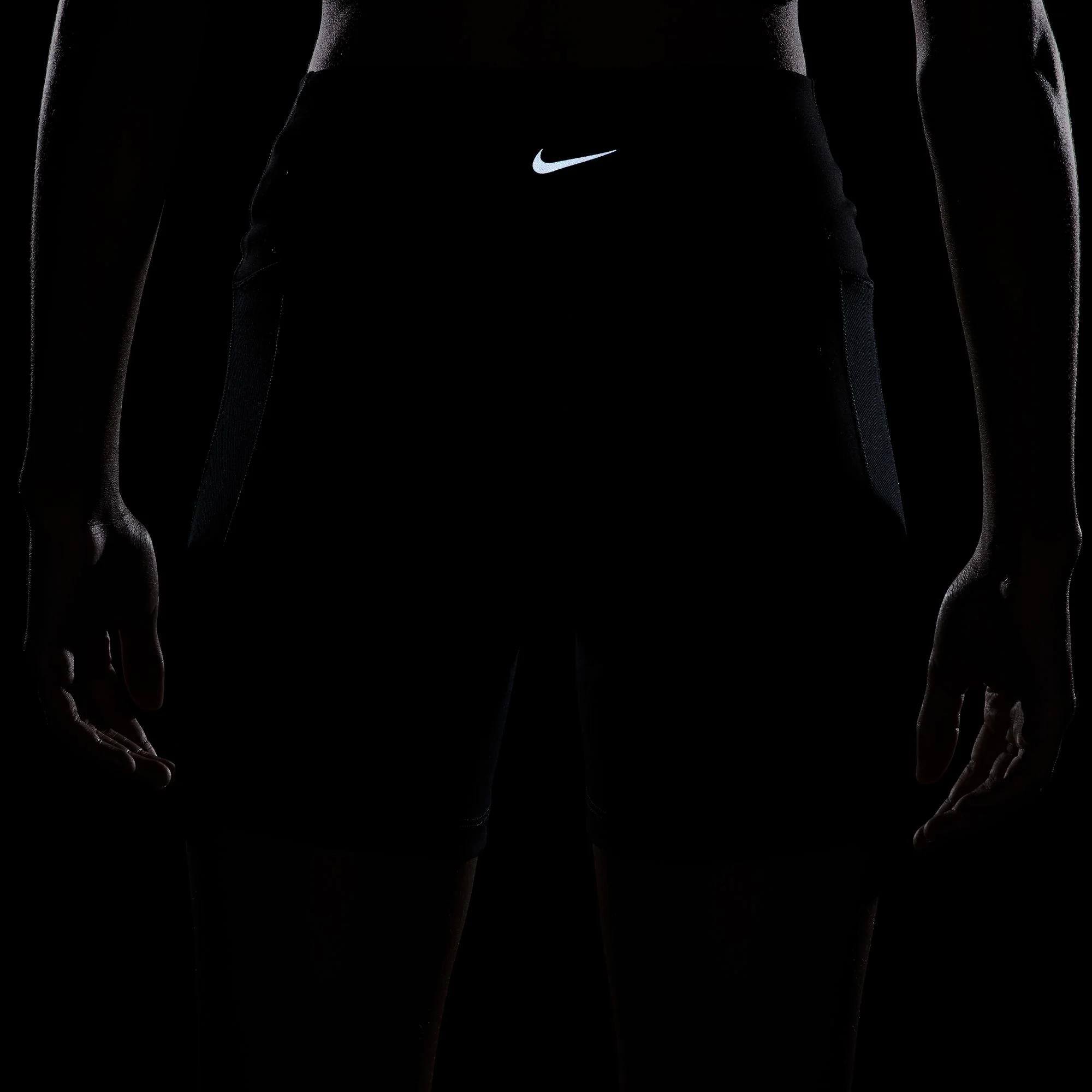Nike Womens One Wrap High Waisted 5" Shorts | Black - Image 4