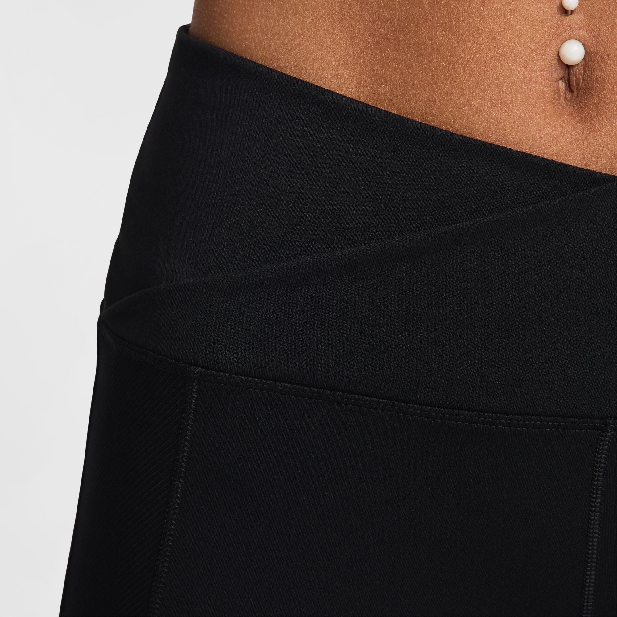 Nike Womens One Wrap High Waisted 5" Shorts | Black - Image 5