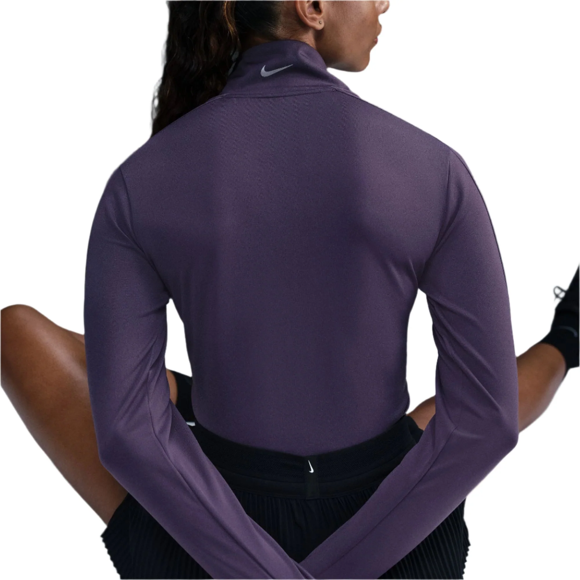 Nike Womens Pacer Dri-FIT 1/4 Zip | Dark Raisin - Image 3