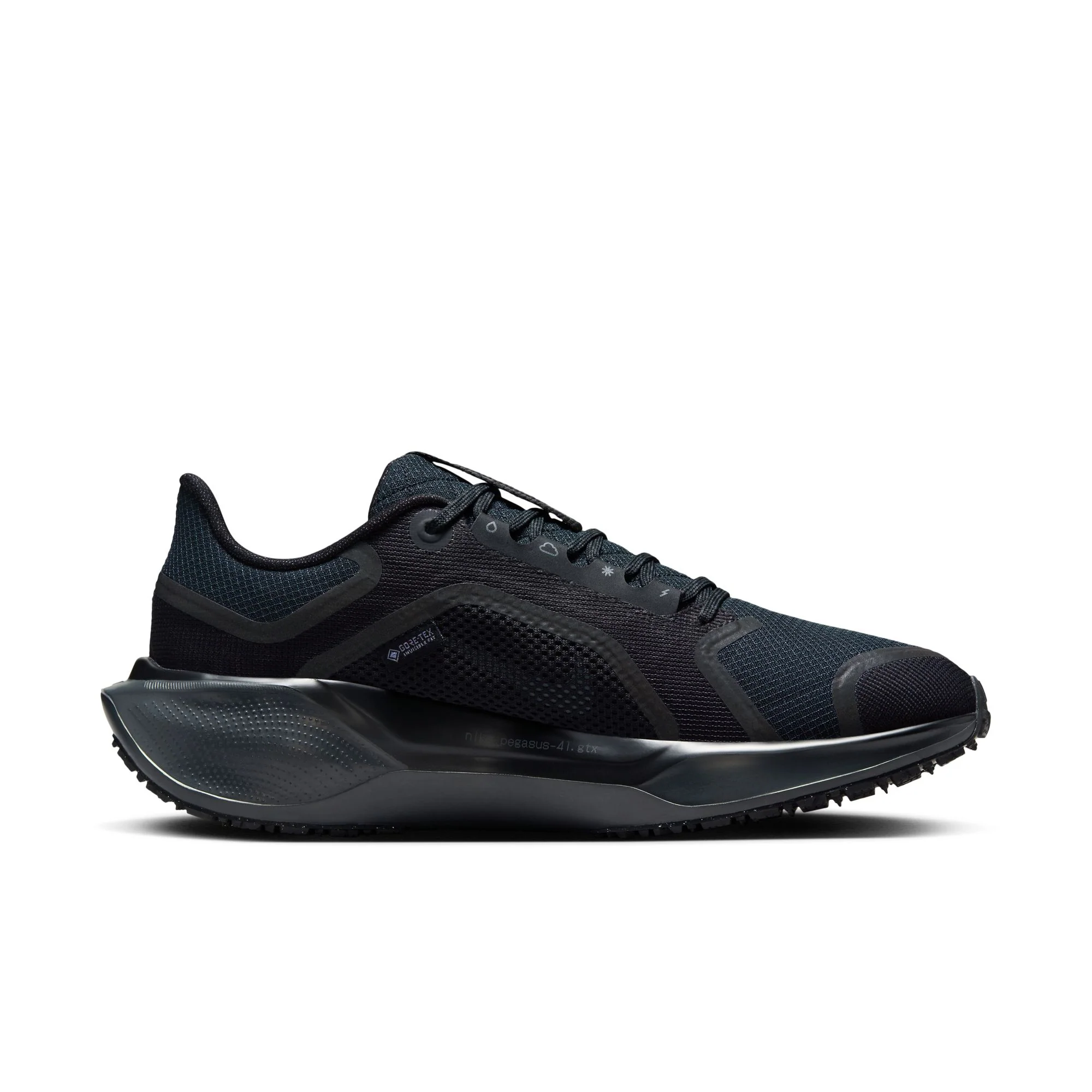 Nike Womens Pegasus 41 Gortex | Black/Anthracite - Image 4