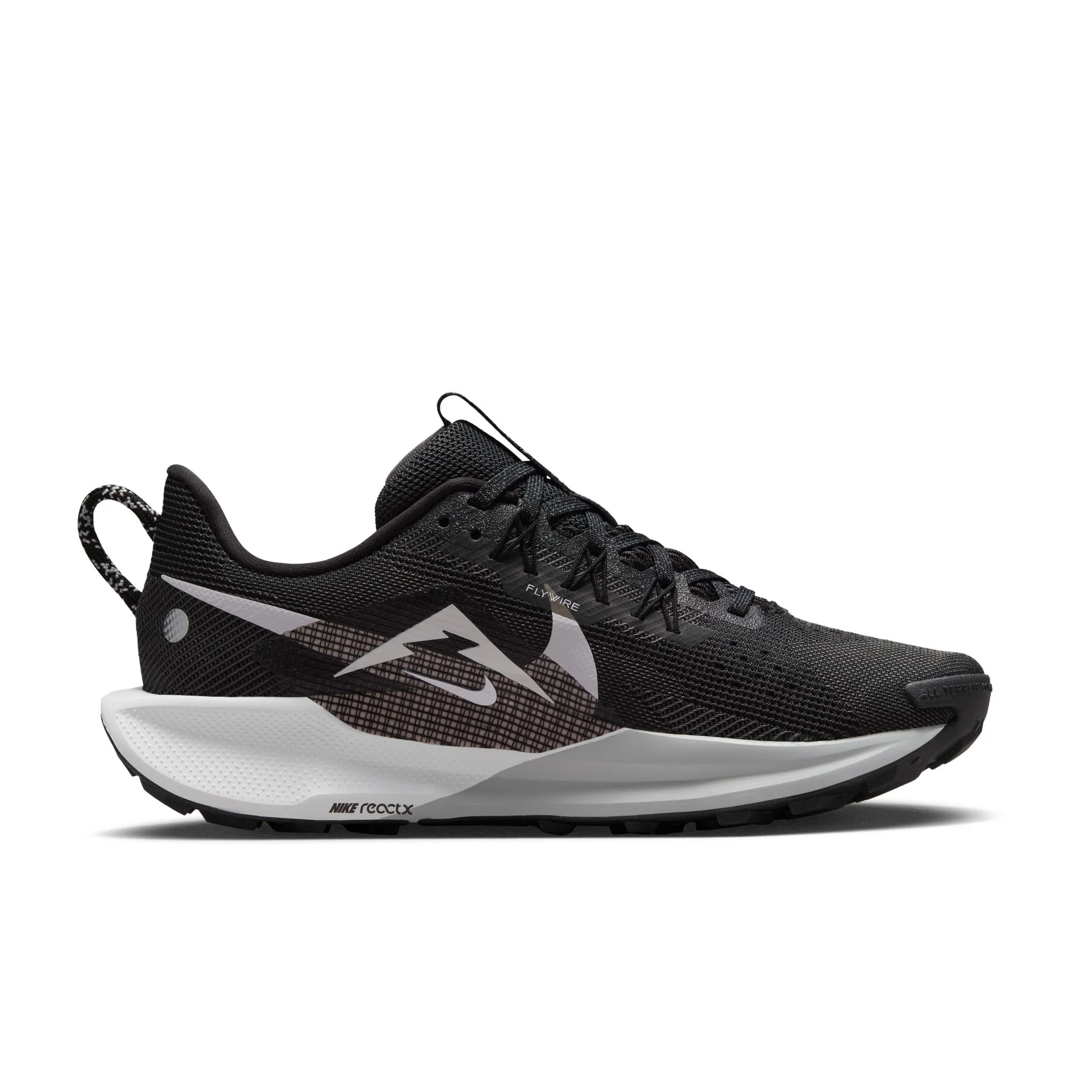 Nike Womens Reactx Pegasus Trail 5 | Black/White - Image 4