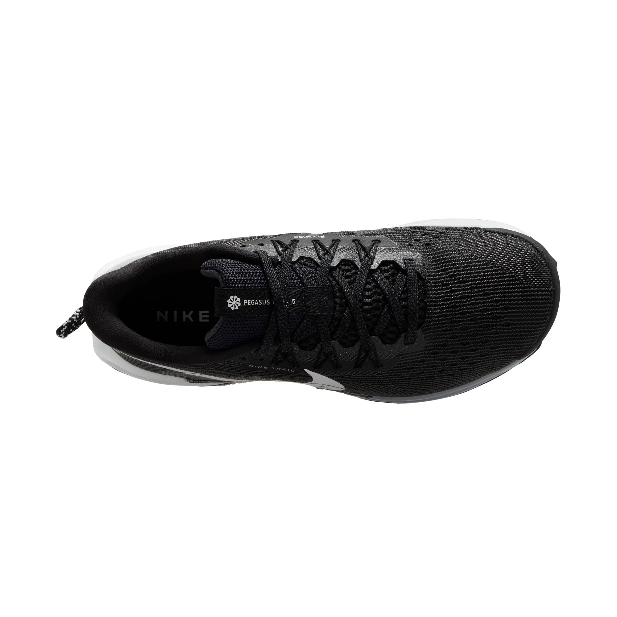 Nike Womens Reactx Pegasus Trail 5 | Black/White - Image 8