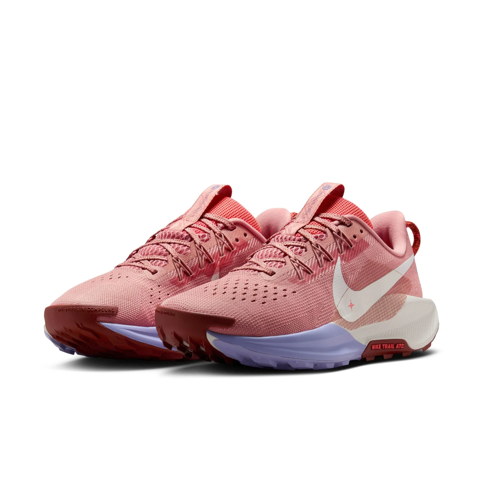 Nike Womens Reactx Pegasus Trail 5 | Red Stardust/Mars Stone - Image 6