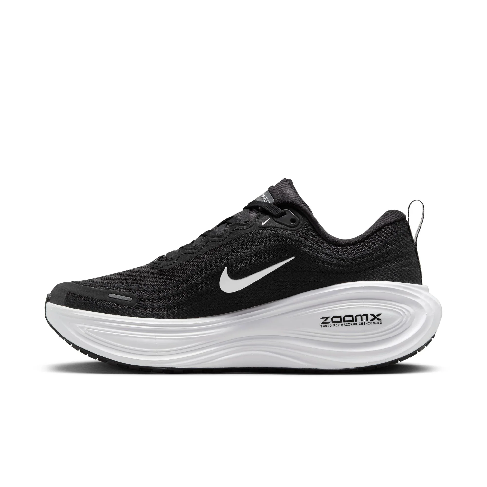 Nike Womens Vomero Plus | Black/White - Image 2