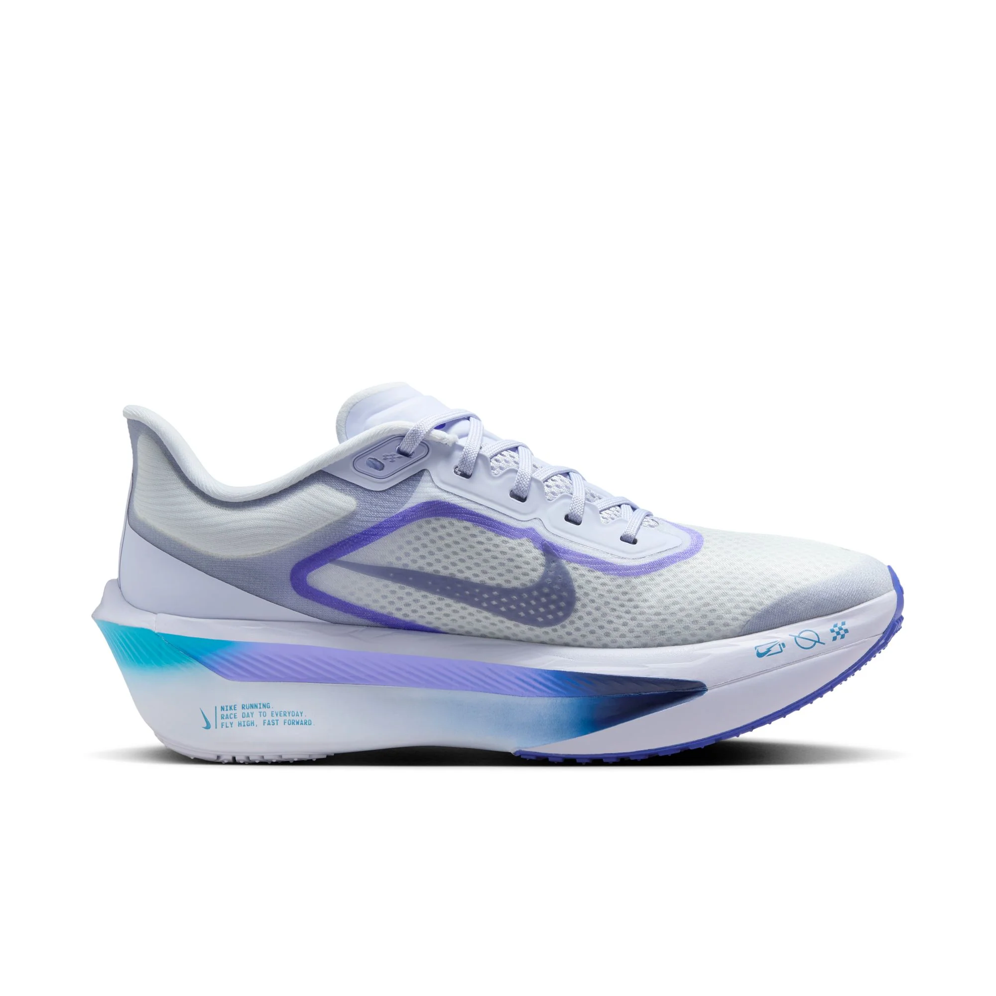 Nike Womens Zoom Fly 6 | Ghost/Blue Void - Image 3