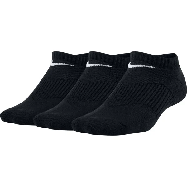 NIKE EVERYDAY CUSHION NO SHOW SOCKS 3 PACK | BLACK - Image 2