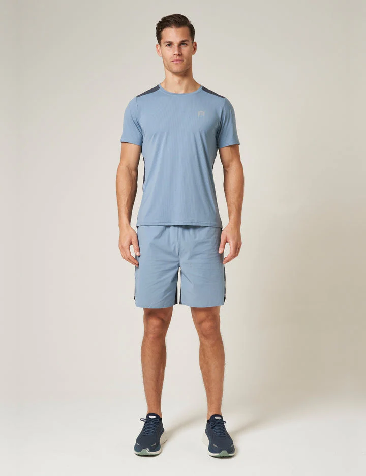 Reprimo Mens Clima T-Shirt | Dusty Blue/Ink Blue - Image 5