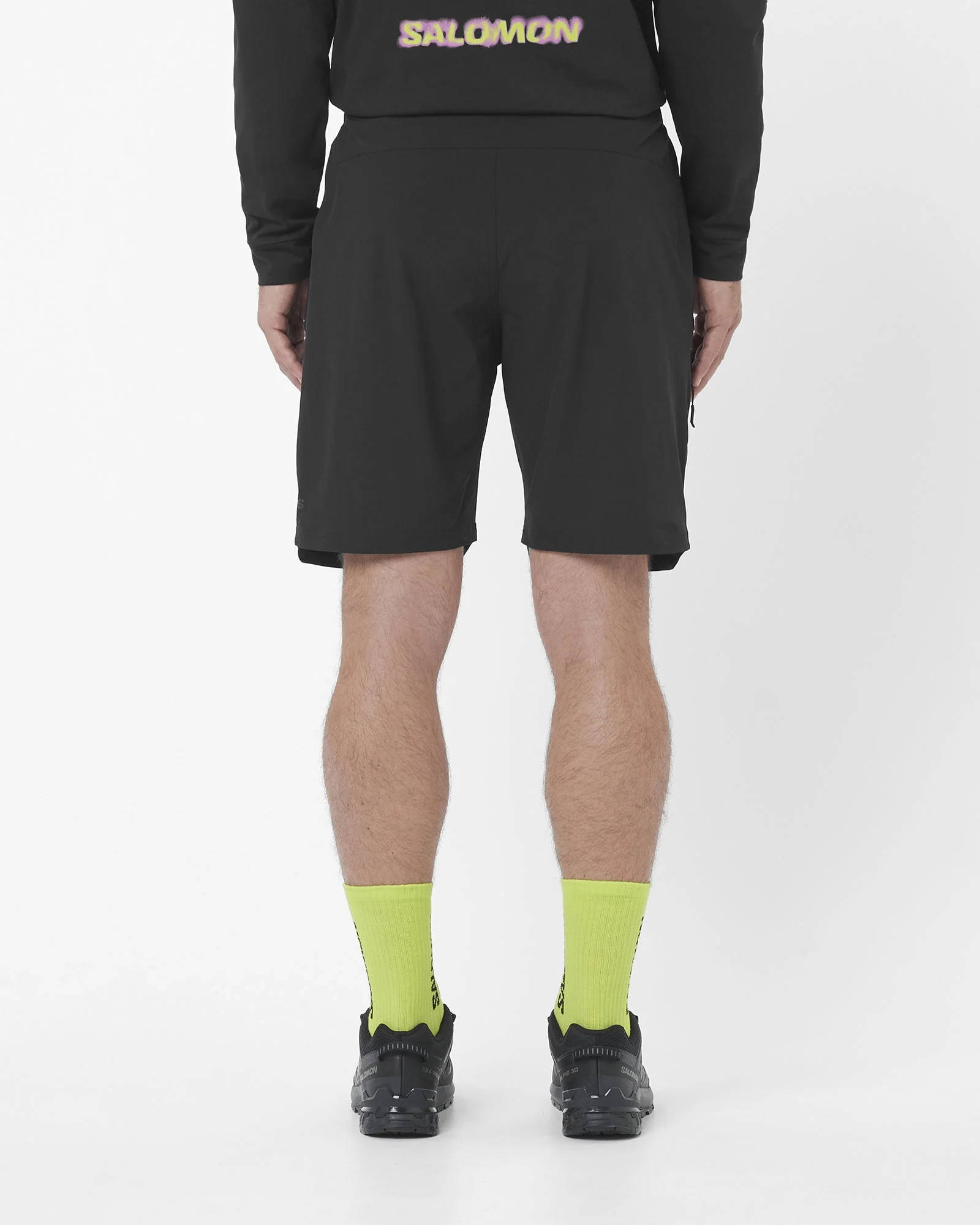 Salomon Mens Wayfarer 2.0 Shorts | Deep Black - Image 2