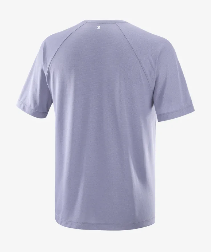 Salomon Mens Shakeout Core SS Tee | Blue Granite - Image 6