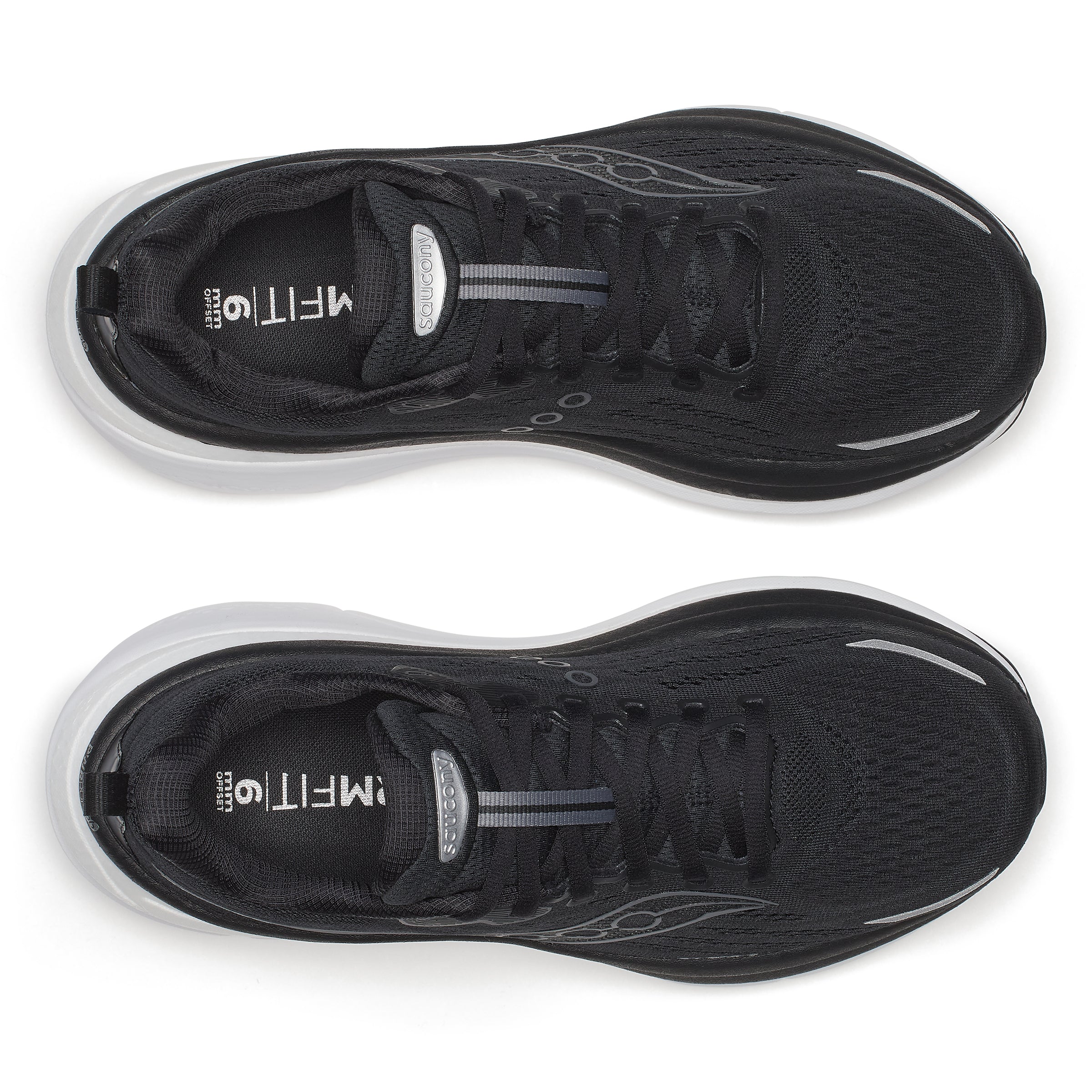 Saucony Mens Hurricane 25 | Black/White - Image 5