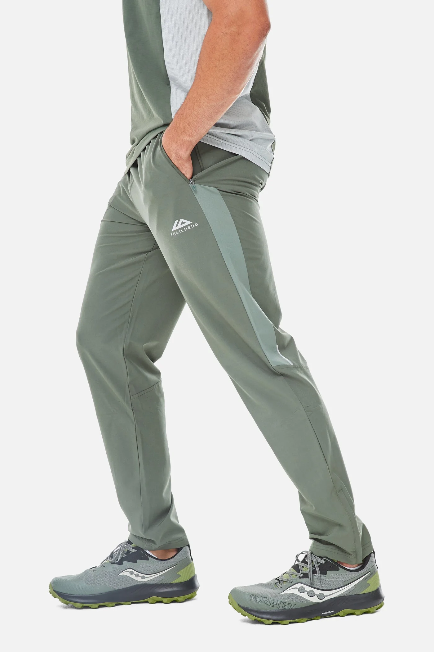 Trailberg Triathlon Pants | Dark Fern/Pine Dust - Image 3